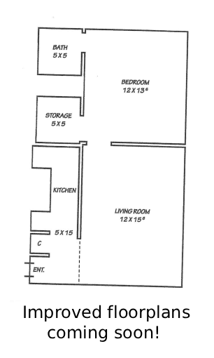A floor plan of a house with labeled rooms and dimensions.